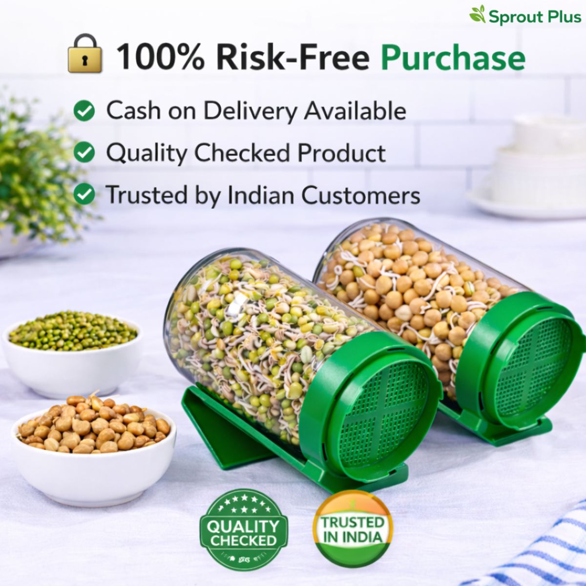 Premium Sprout Maker Bottle Set (Pack of 2)